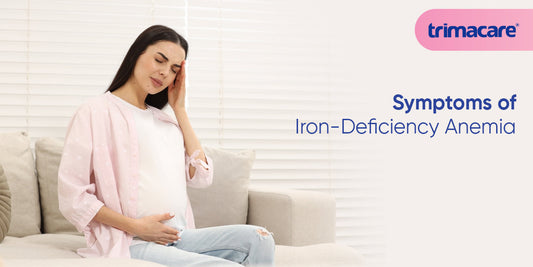 What are the symptoms of iron-deficiency anemia?