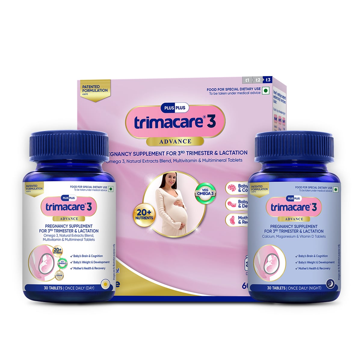 Trimacare™ 3 Advance – Third Trimester Prenatal Multivitamin with Iron & Calcium