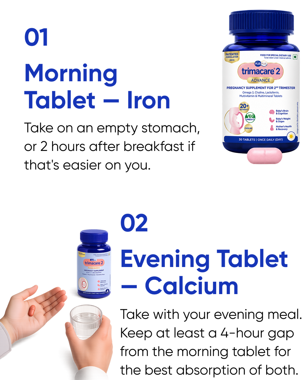 Just Two Daily Tablets Cover All Key<br>